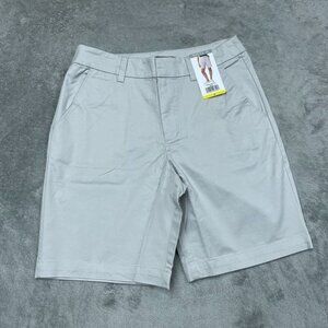 Matty M Womens Beige Bermuda Shorts Size S Cotton Blend d0003